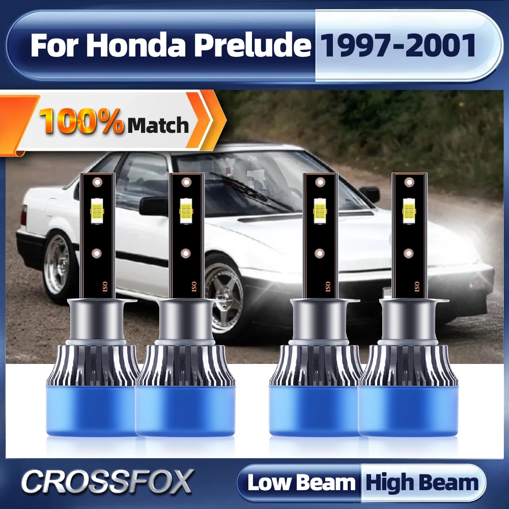 

H1 LED Car Headlight Bulbs 240W 40000LM Car Headlamps Kit Auto Lamp 6000K White For Honda Prelude 1997 1998 1999 2000 2001