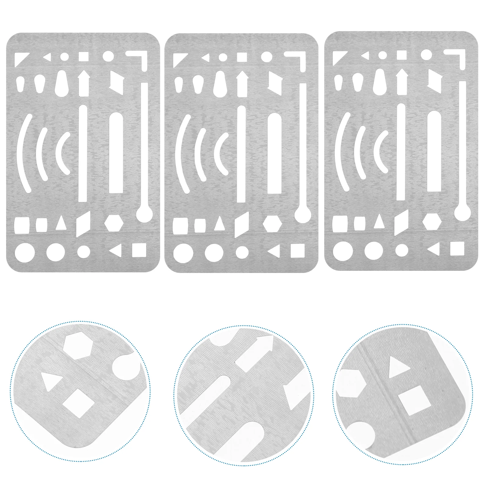 

Erasing Template Steel Geometric Drawing Stencil Drafting Erasing Tool Steel Sketching Templates Metal Geometric Template