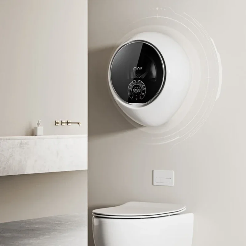 MINIJ Wall Mounted Washing Machine Front Loading Baby