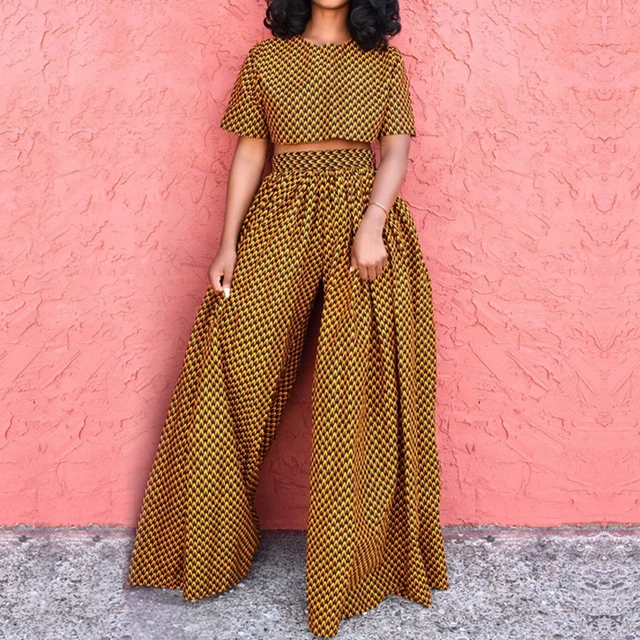 Tosin Print High Waist Wide Leg Pant - Image 4
