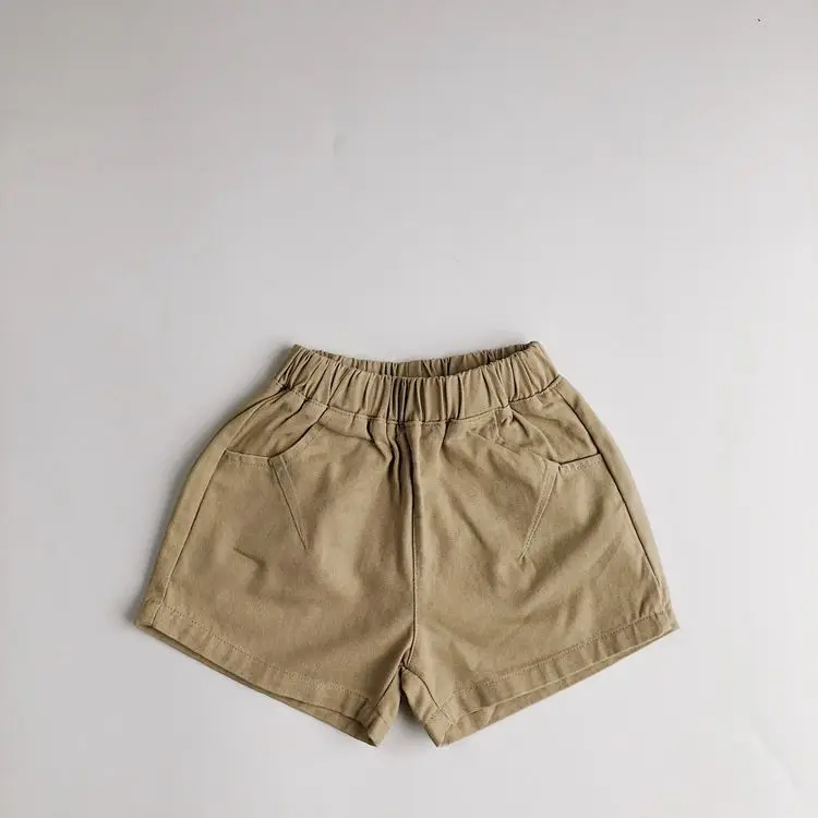 Summer New Kids Boys Casual Pants Children Solid Shorts Baby Girls Cotton Shorts Fashion Toddler Clothes