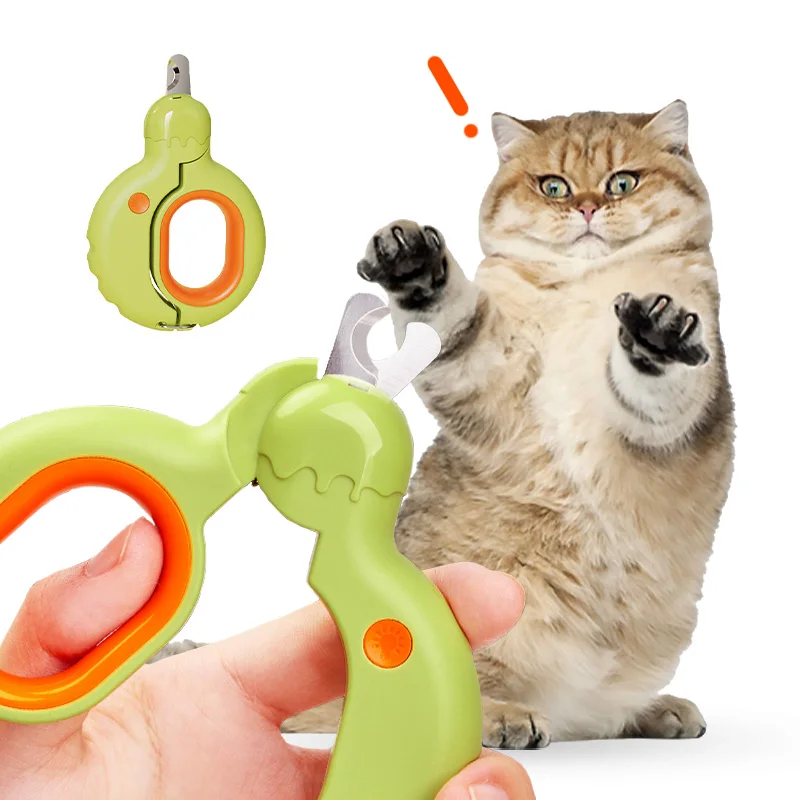 

Профессиональная машинка для стрижки когтей домашних животных, триммер со светодиодной подсветкой, триммер для кошек и собак, ножницы из нержавеющей стали, машинки для стрижки когтей, Избегайте перерезания, уход за домашними животными