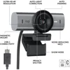 MX Brio Ultra HD 4K Collaboration and Streaming Webcam, 1080p at 60 FPS, Dual Noise Reducing Mics, Show Mode 6