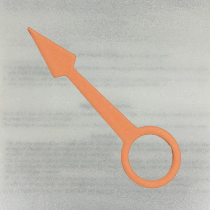 Enhanced Red Hand-Colored Watch Pointer for NH34 Movement - Time Zone Adjustment Replacement Hands