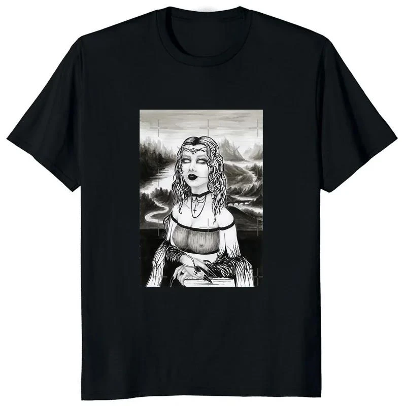 

Vintage Devil Unholy Nun Graphic Print T Shirt Harajuku Fashion Casual Men Short Sleeve Plus Size T Shirt Women