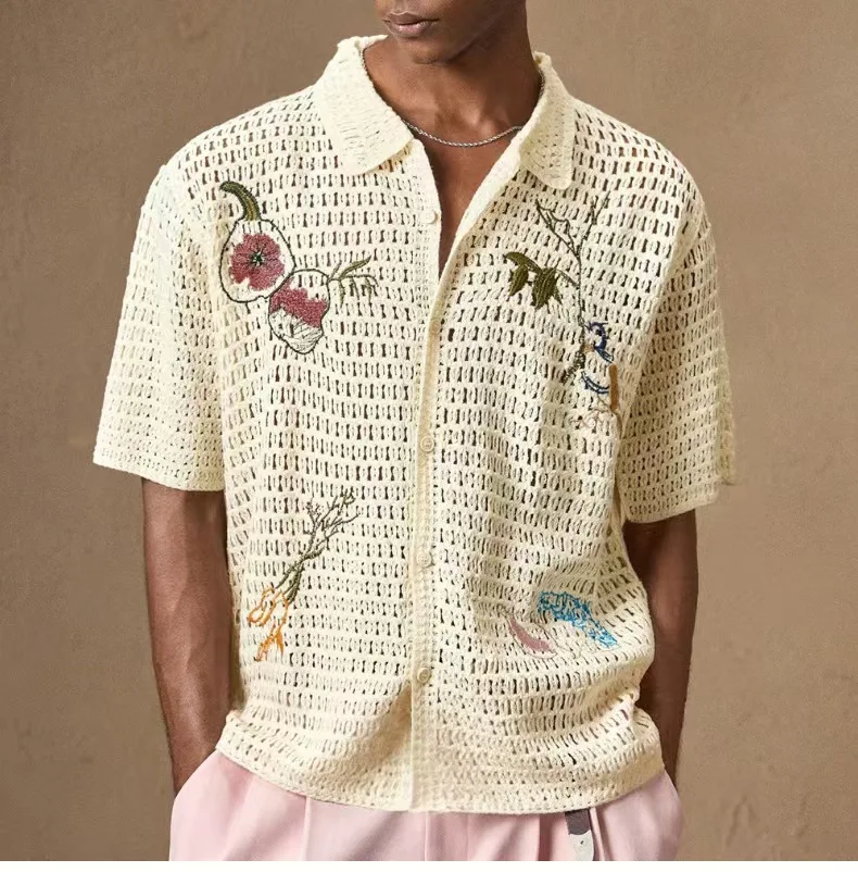 Camisa polo masculina - detalhe