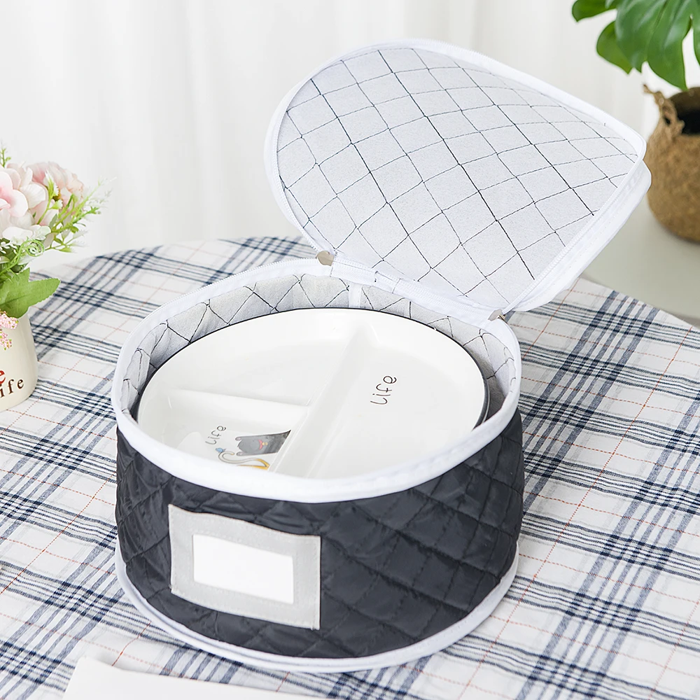 Tableware Storage Box Dinner Plate Bowl Dish Storage Bag Kitchen Tableware Finishing Kitchen Stuff Accessories Home
