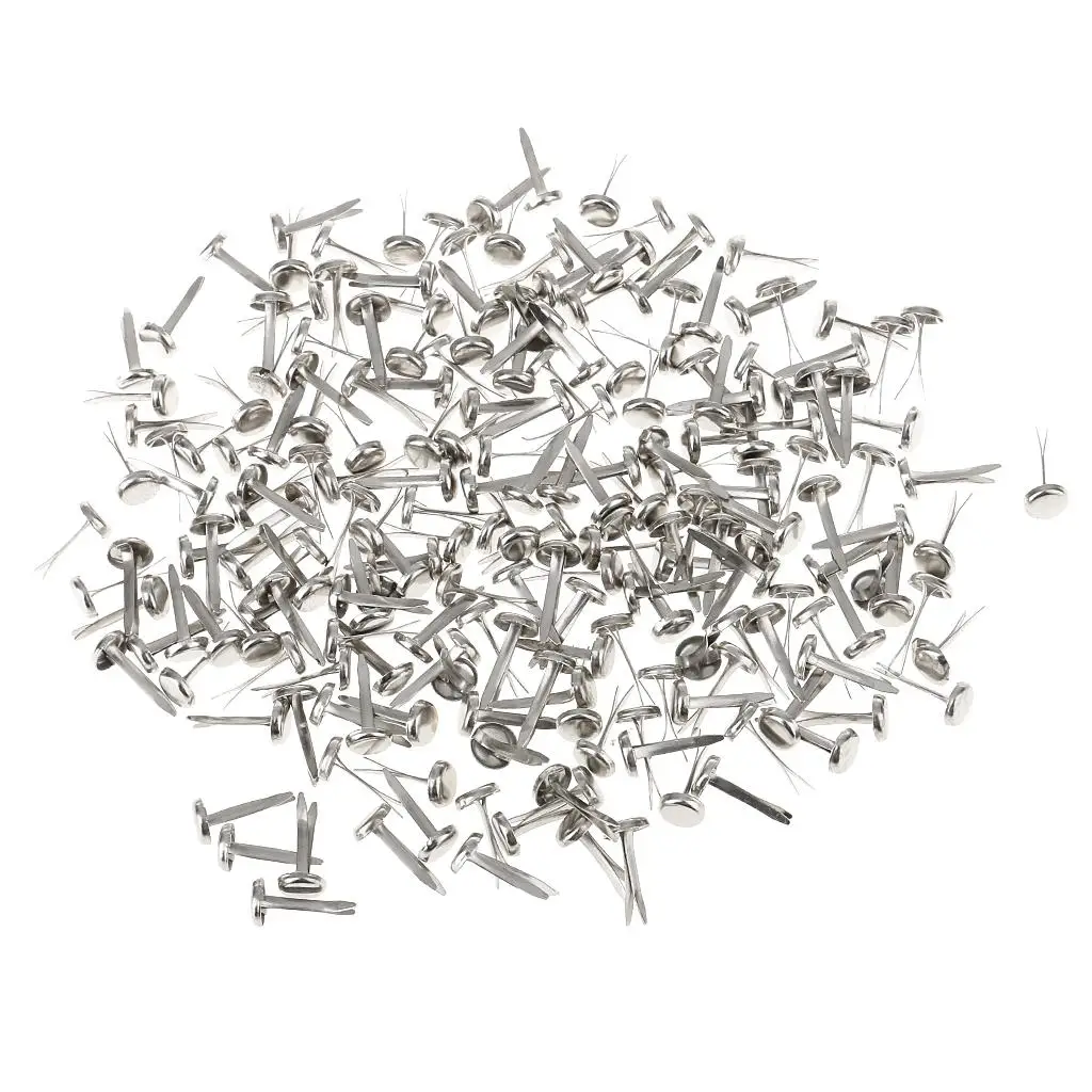 200Pcs Round Metal Split Pins Paper Brads Lot Scrapbooking Decor metal brads scrapbooking decoration