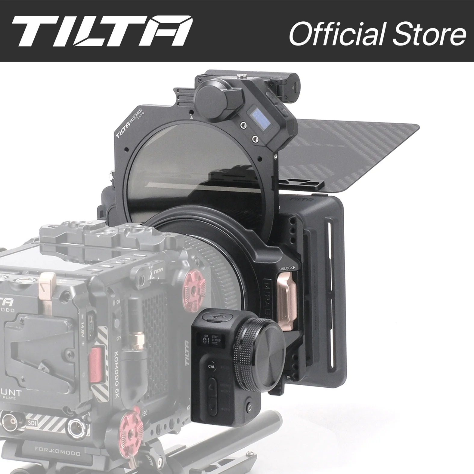 TILTA MB-T16-B 미라지 매트 박스 전동 VND 필터 키트, 4x5.65 필터 프레임, DSLR 미러리스 카메라 사진 액세서리
