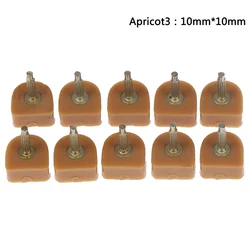Premium High Heel Repair Tips Set - 10pcs Replacement Stoppers and Protectors (10mmx10mm Apricot)