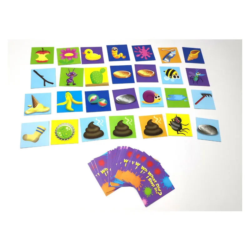 What Did I Step In? Board Game STEP ON THE SQUARES&MATCH PAIRS ! Joke Funny Children's Parent-Child Interaction Match Toy 5
