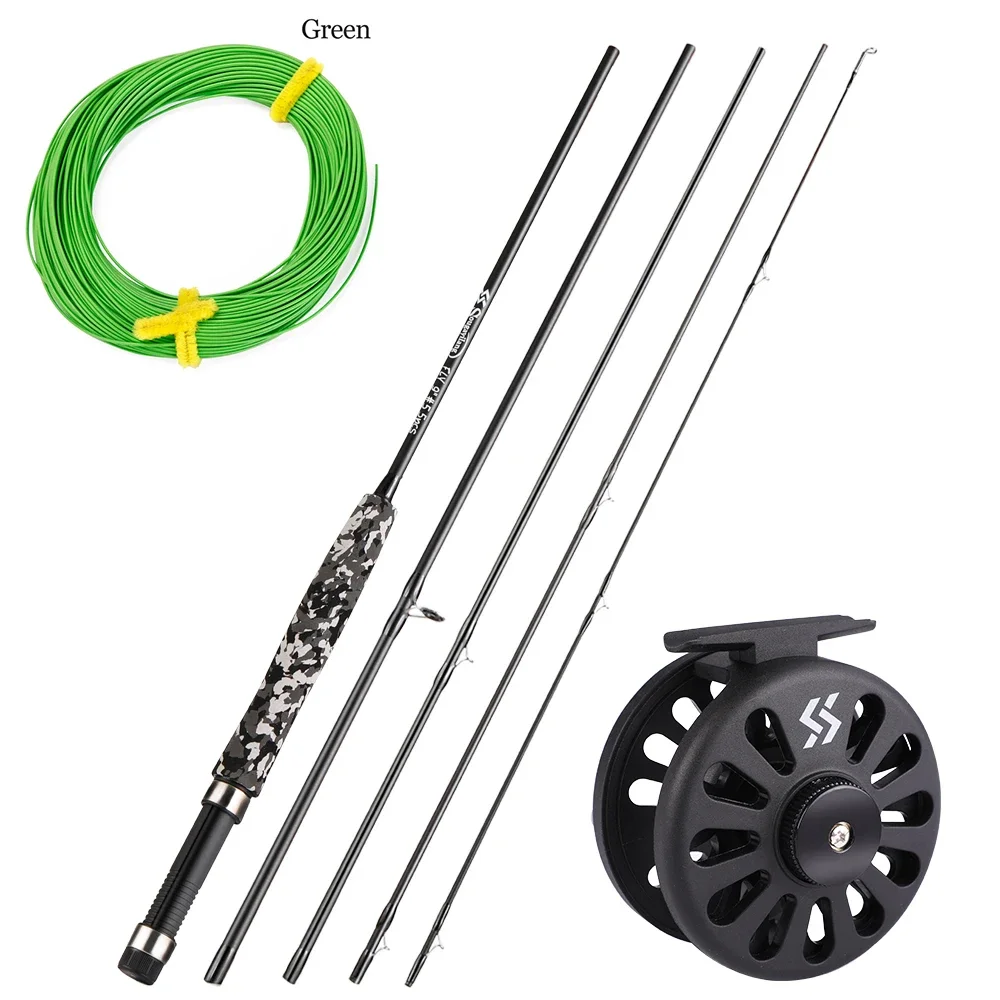 Fly Rod Reviewsougayilang 5-section Carbon Fly Rod & Reel Combo For Trout  & Perch