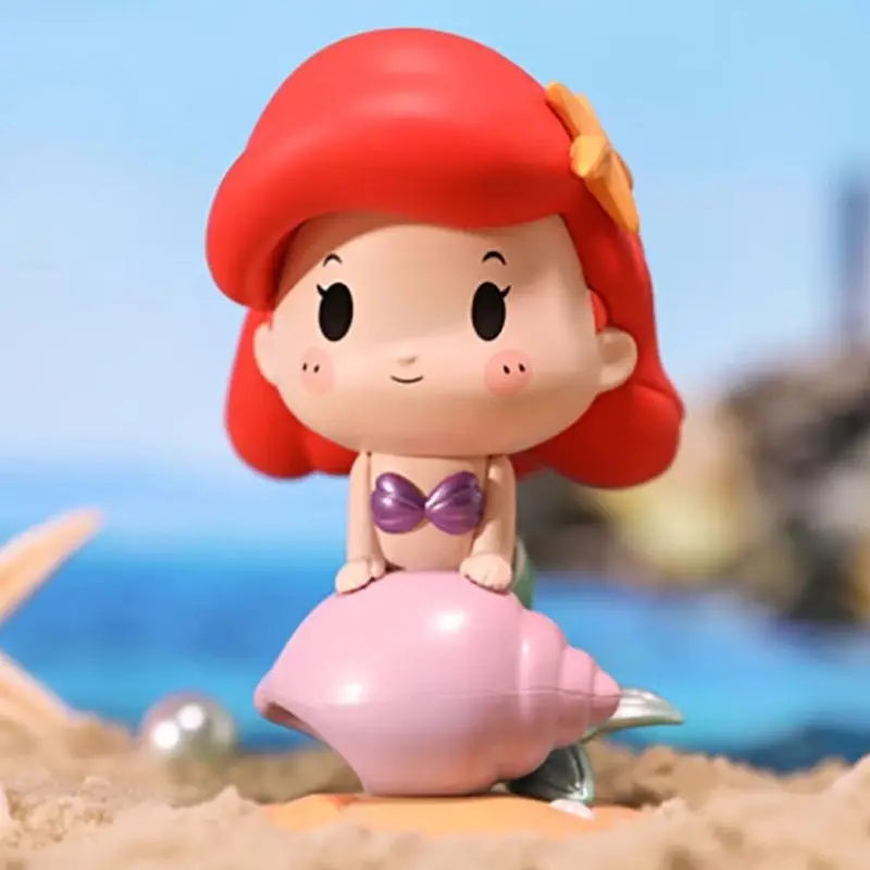 Disney Princess Driving Series Sirenetta Ariel Action Figure Toys Cartoon Collection Model Doll Gift For Children