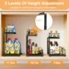 2 Tier Under Sink Organizer Kitchen Metal Sliding Drawer Height  Adjustable Cabinet Organizer Kitchen Organizer 6