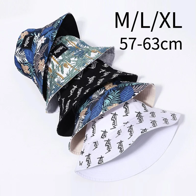 Oversized Unisex Hip Hop Bucket Hat - Large Fashionable Summer Sun Cap
