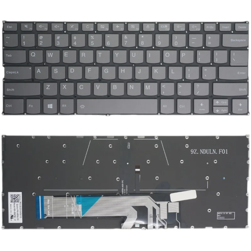 

Новинка для Lenovo ThinkBook 13s-IWL 13s-IML 14s-IWL 14-IML 14-IIL клавиатура с подсветкой US Gray