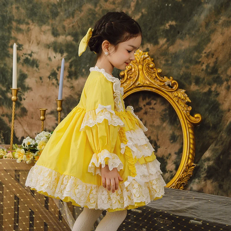 Spring New Lolita Children's Skirt Girls' Princess Lace Skirt Shawl Spanish