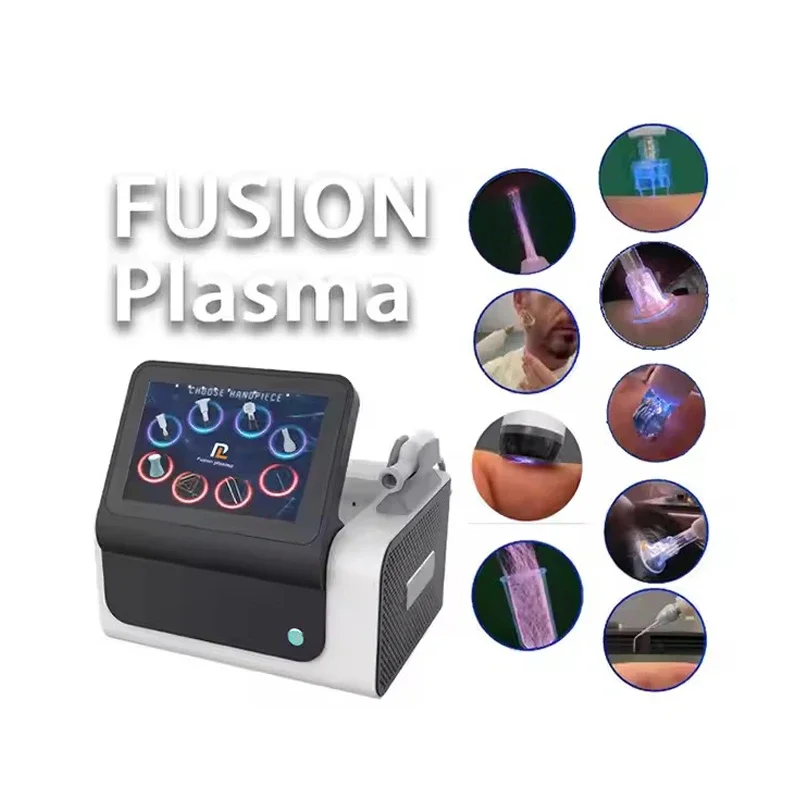 Newest Technology 8 In 1 Fusion Plasma Cold And Warm Hyper Cold Jet Scalp Diamond Stamp Jet Ozone-jet Plasma Machine