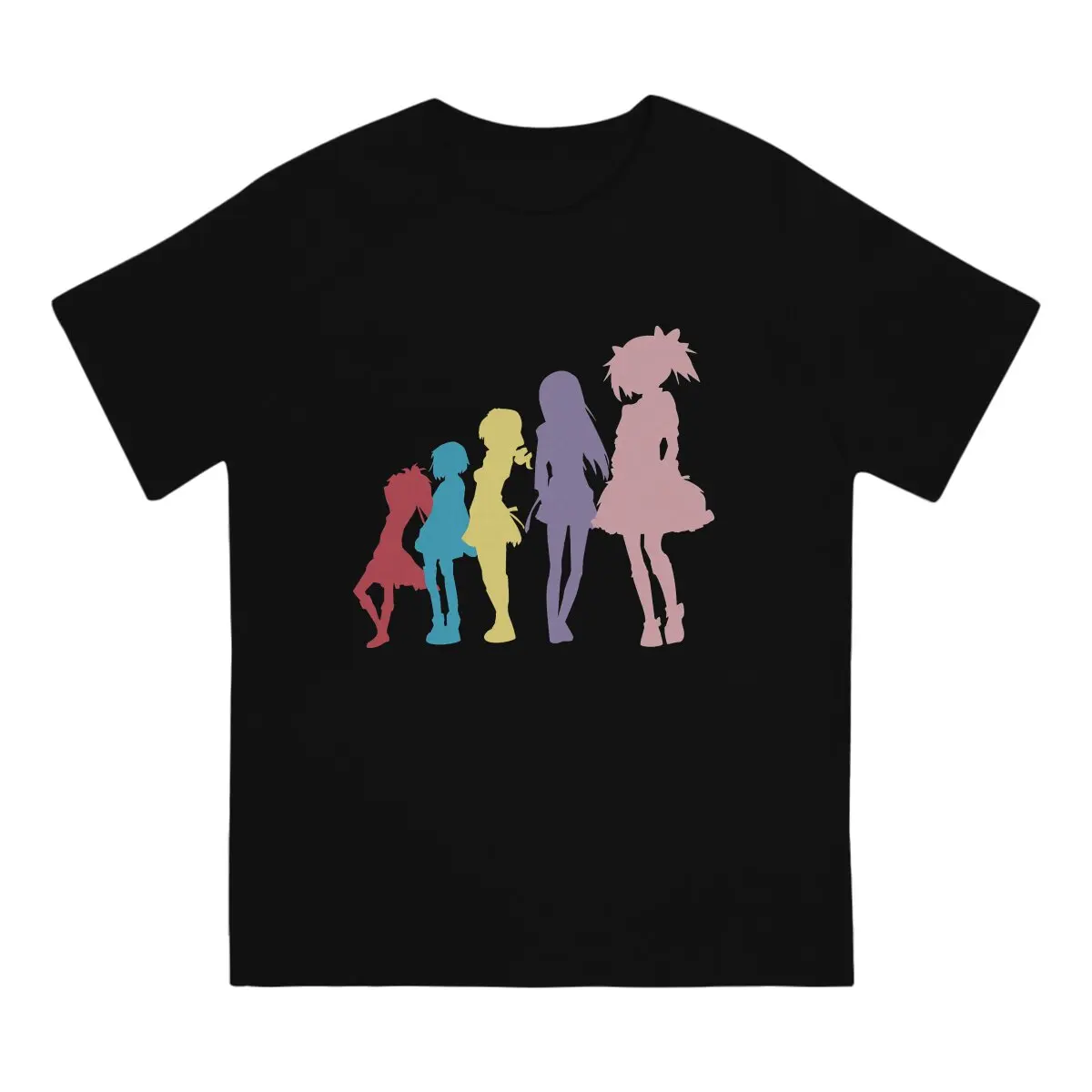 

Madoka T-Shirts for Men Puella Magi Madoka Magica Anime Awesome Pure Cotton Tees Crew Neck Short Sleeve T Shirt New Arrival
