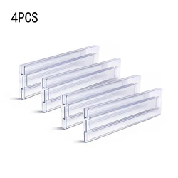 Adjustable Clear Drawer Dividers and Organizers - Versatile Cabinet Storage Solutions (4PCS)