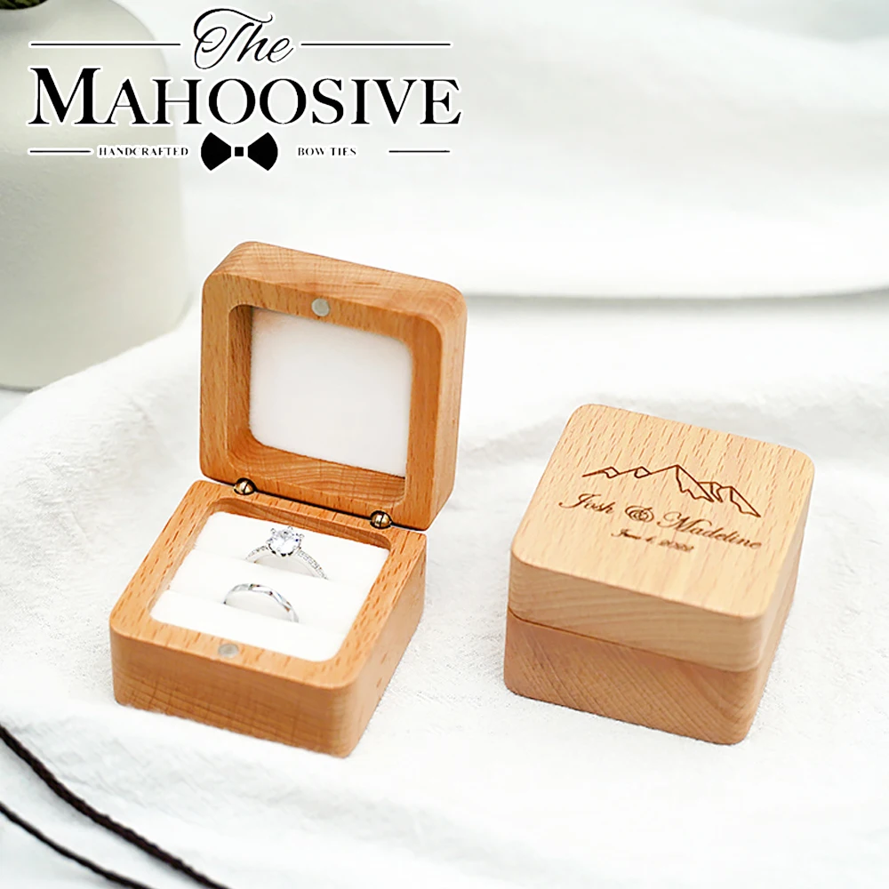 Scatole Regalo Per Fedi Nuziali In Legno Confezioni Per Piccole Imprese Stoccaggio Gioielli Pandora Bead Cajas Organizador