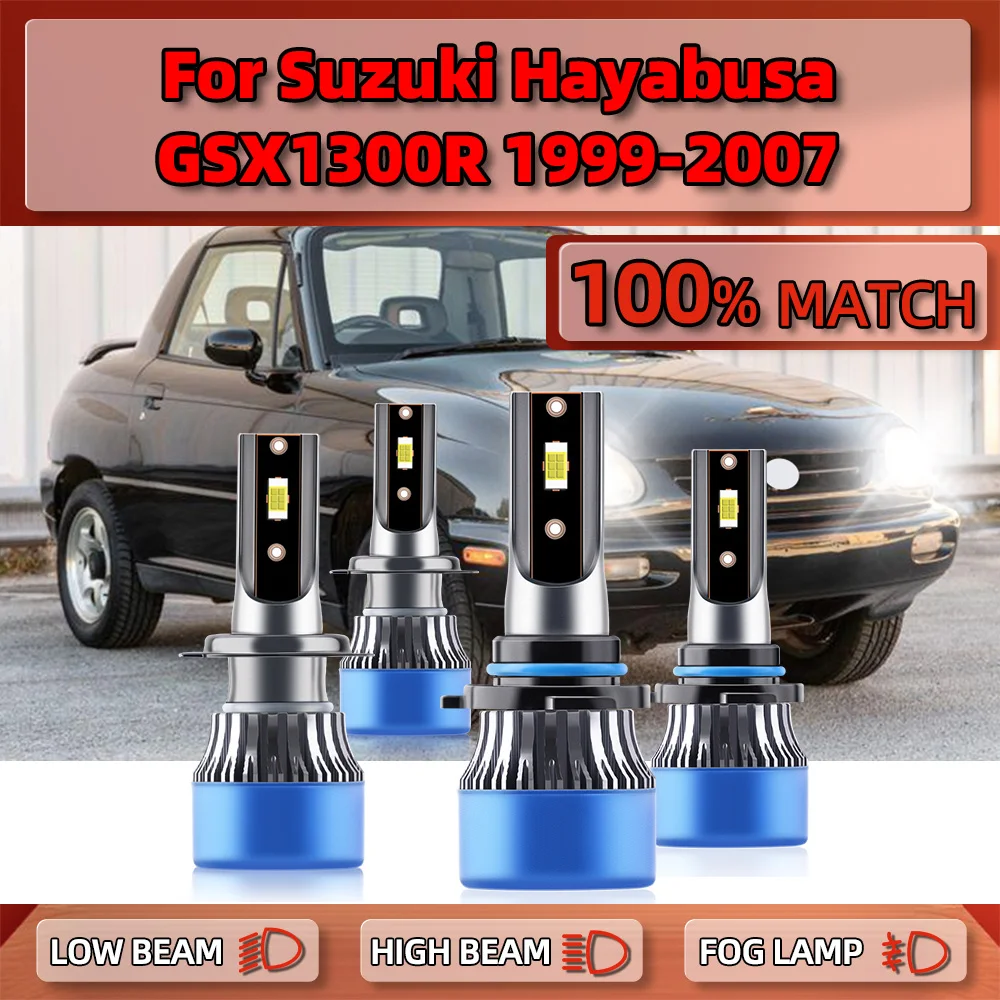 

40000LM Canbus LED Headlight Bulb 240W High Low Beam Car Lamps 6000K 12V For Suzuki Hayabusa GSX1300R 1999-2004 2005 2006 2007