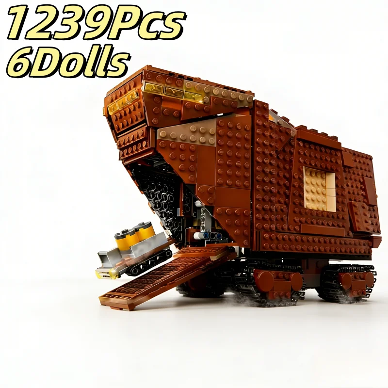 Neues MOC Desert Mobile Base Vehicle Modell, Deko-Ornament für Zuhause, Weihnachts- und Geburtstagsgeschenk – Detail 1