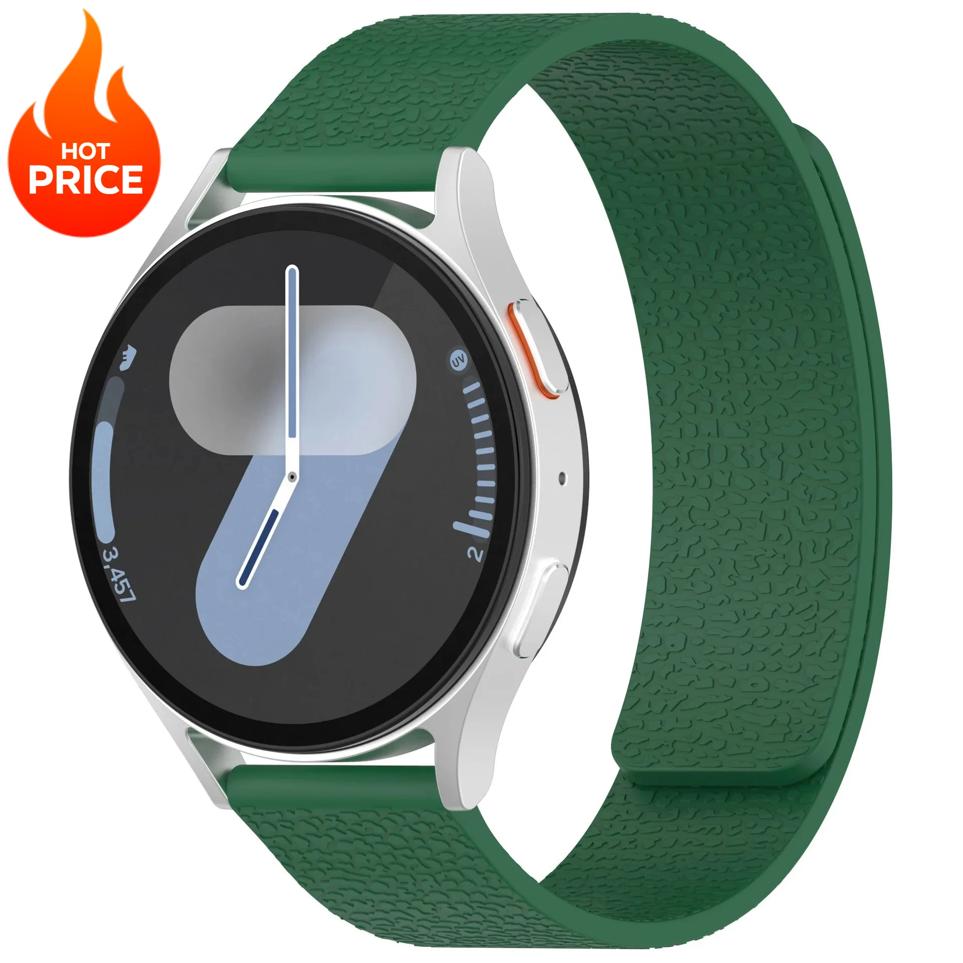 Silicone Magnetic Loop Strap - Versatile & Stylish Smartwatch Bracelet