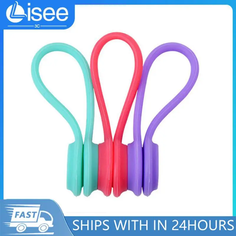 

Cable Organizer Soft Silicone Magnetic Cable Winder Cord Earphone Storage Holder Clips Cable Winder For Earphone Data Cable