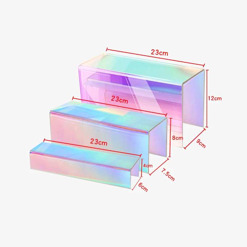 Iridescent Multi-Purpose Display Stand for Collectibles and Accessories