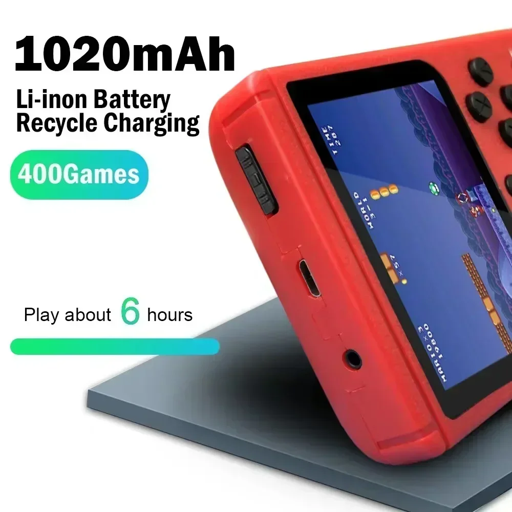 Video game console Portable Retro Mini 8-Bit Handheld Game Player Built-in 400 Games AV Out Console Boy
