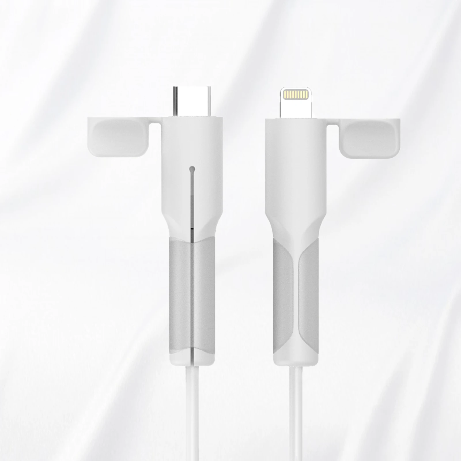 Silicone Multi-Device Charger Cord Protector with Cable Winder