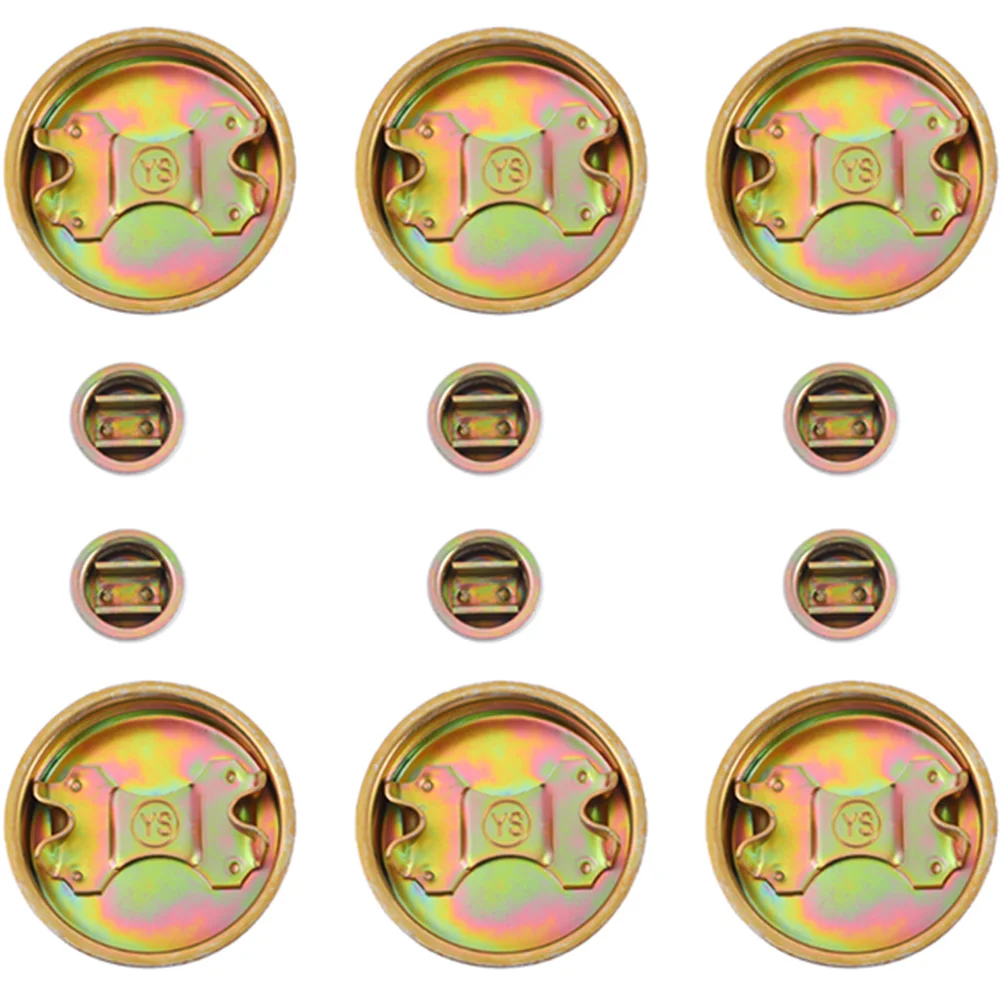 12pcs Bung Cap 200l Oil Drum Cap Water Drum Plug Replacement Iron Seal Cover