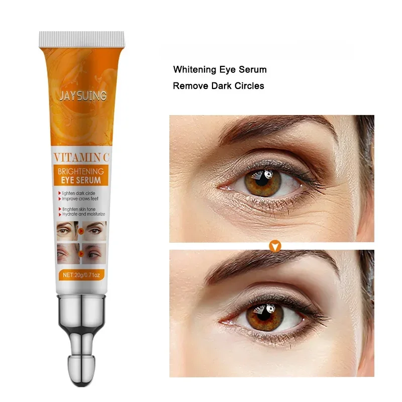 Remove Dark Circle Eye Cream Vitamin C Anti Wrinkle Serum Eye Skin Lifting Firming Fine Lines Anti-Aging Eye Bags Cream Products гиалуроновая кислота rolling eye serum anti aging remove puffiness dark circles eye bags питательное увлажняющее решение для ухода за глазами