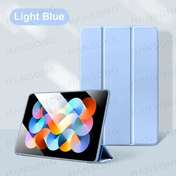 Premium Flip Stand PU Leather Protective Case for Redmi Pad SE 11 inch (Light blue)