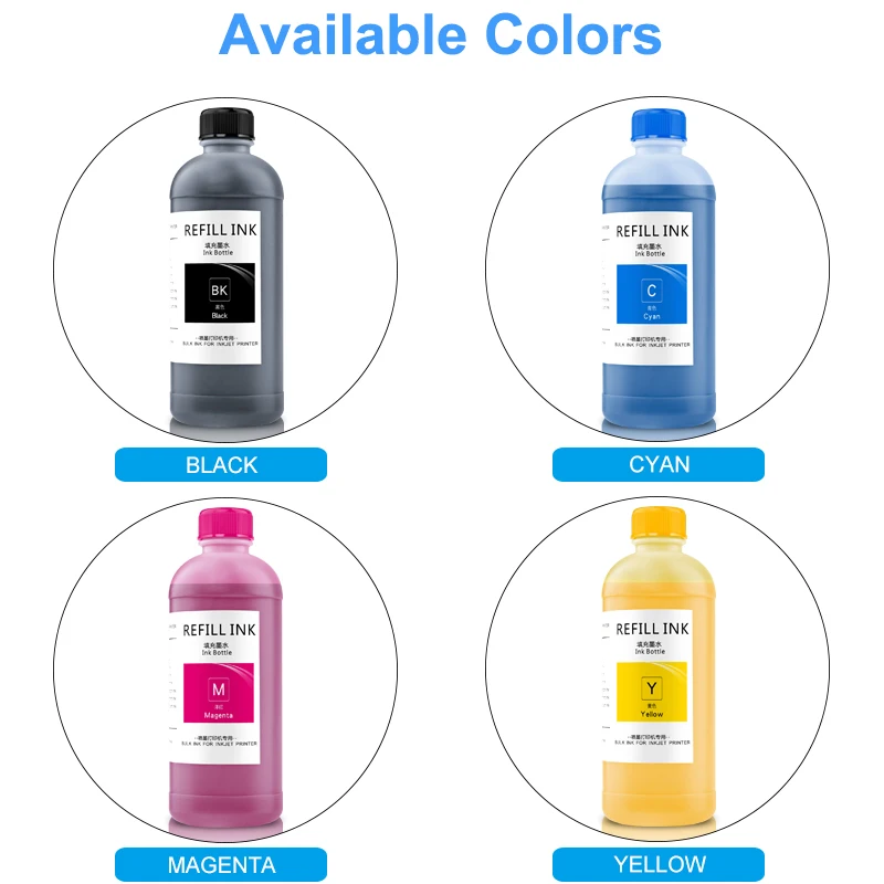 Pigment Ink Refill Ink 500ML For HP 970 971 980 981 982 913 972 973 974 975 976 990 991 992 993 377dw 452dn 452dw 477dn 477dw