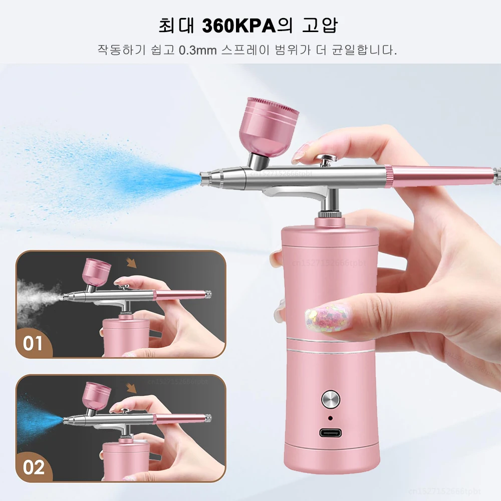 K5 Airbrush Nail with Compressor Cake Decoration Craft Paint