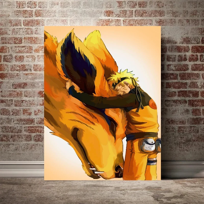 thumbnail image 1 of Póster de Naruto, periféricos de anime, mural, pintura en lienzo, decoración, figura de dibujos animados, imagen, arte de pared, decoración de habitación de niños, sin marco, 1 of 5