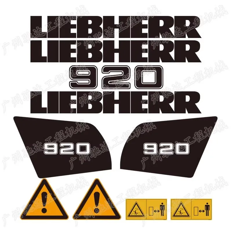 Liebherr R920 922 924 Etichetta Adesiva Per Auto Intera Etichetta Per Braccio Etichetta Contrappeso Posteriore Etichetta Per Porta Laterale Etichetta 