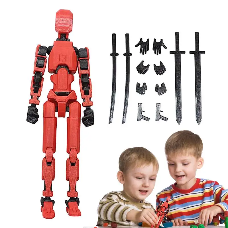 

Подвижная робот-фигурка, робот с 3D печатью, модель куклы, экшн-фигурки, роботы, игрушки, настольные украшения для взрослых и детей