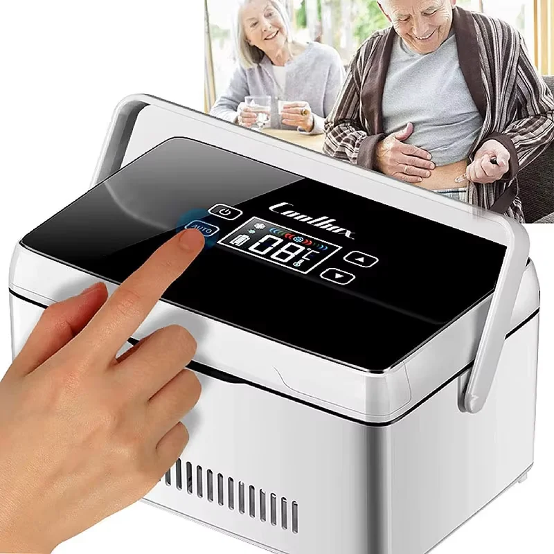 10200mAh Portable Insulin Cooler Case Mini Cold Box USB Rechargeable Drug Medicine Constant Temperature Refrigerator With Bag 1