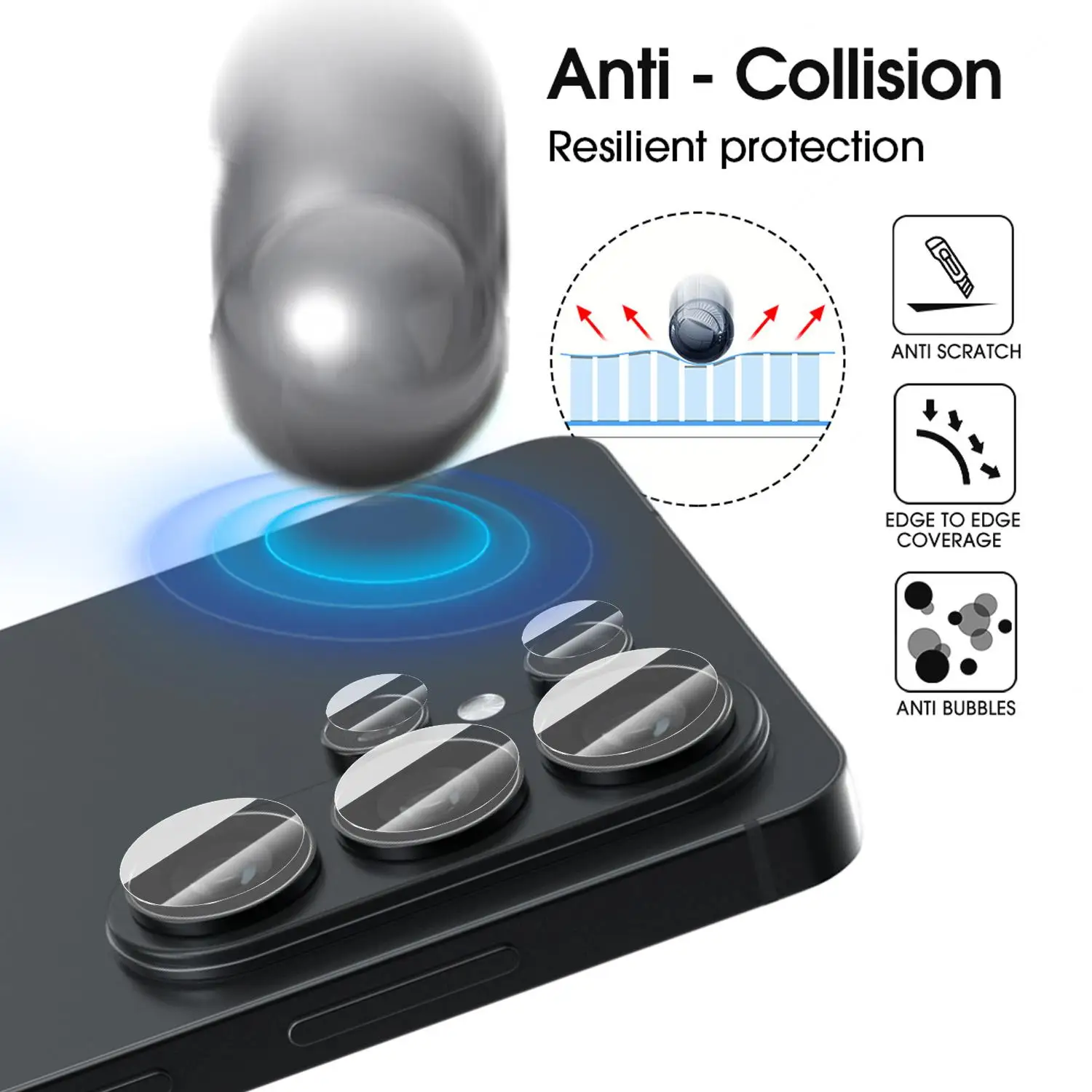Ultra Clear Tempered Glass Camera Lens Protector Film