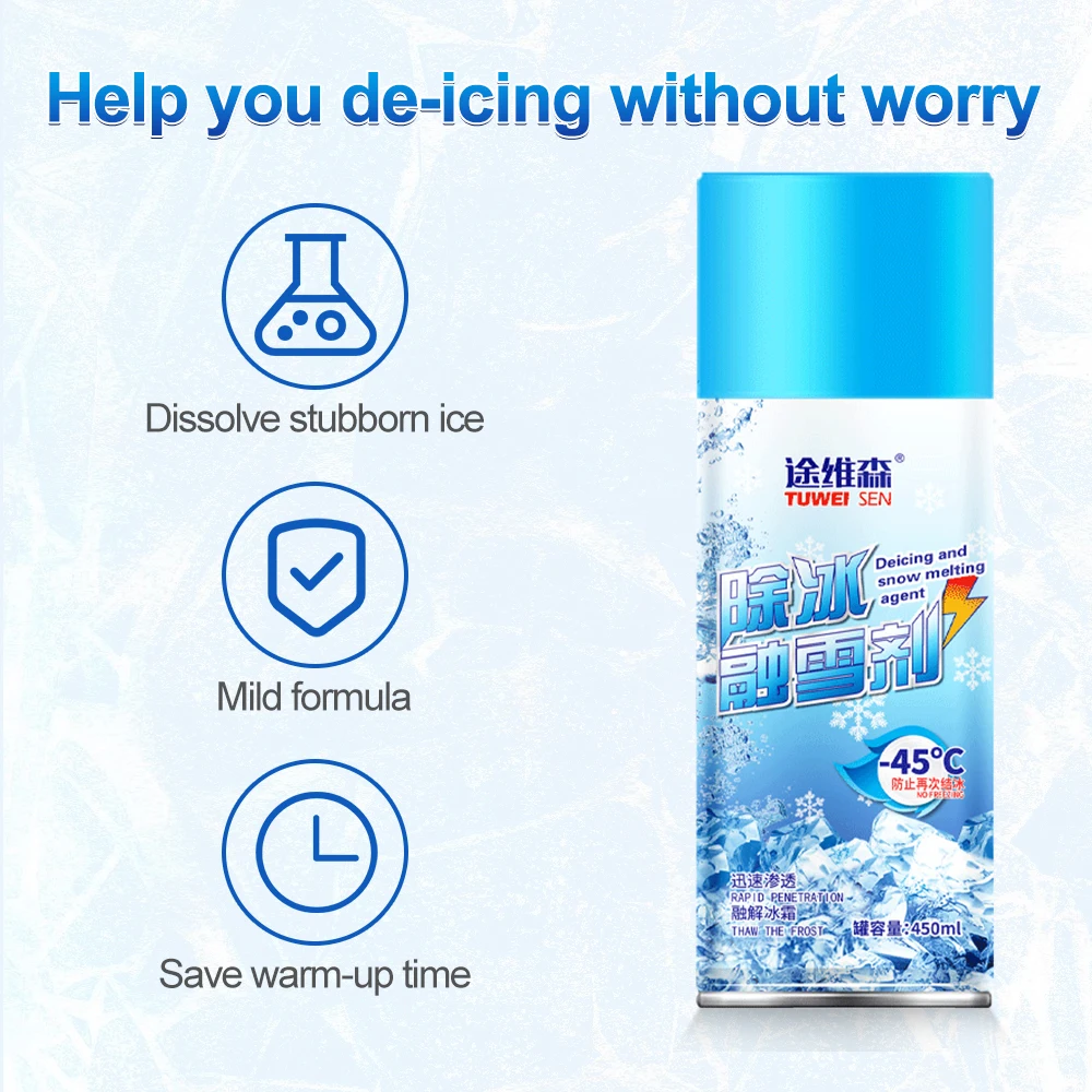 Car De-icer Spray Windshield De-icer Spray 100ml Snow Melting Agent  Prevents Re-freezing Thawing Spray Fast Acting Melts Ice And - Cleaning  Agent / Curing Agent - AliExpress