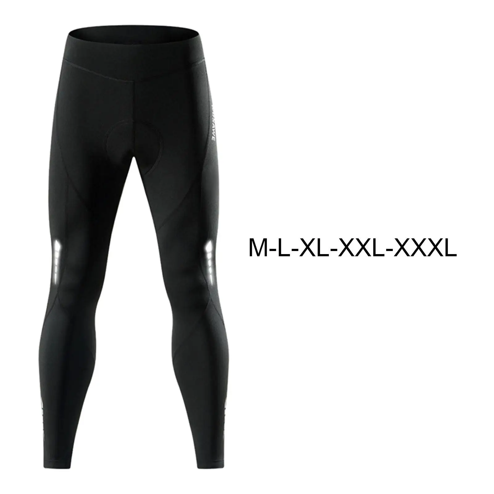 Men Cycling Pants Bike Long Leggings Riding Tights Reflective Windproof