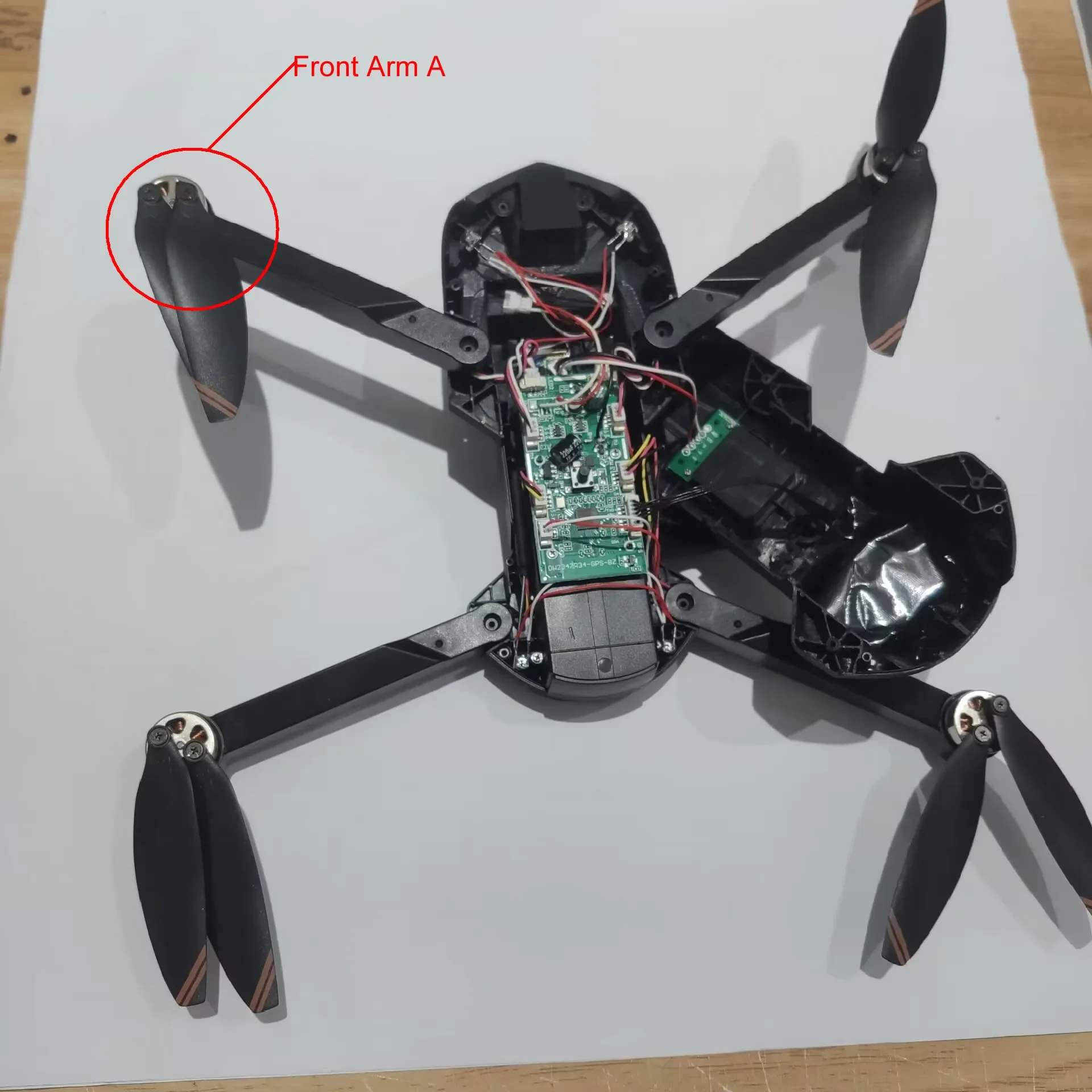 V168 Front Arm Left