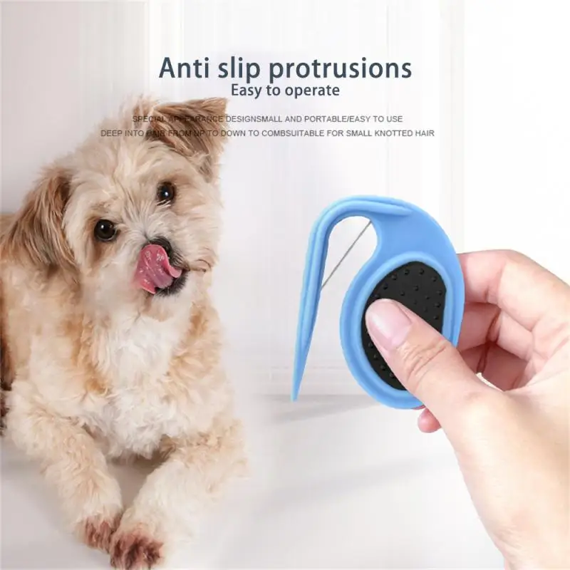Pet Knot Comb Kitten Puppy Hair Fur Shedding Grooming Carding Trimmer Blade Comb Cat Dog Scissors Dogs Accessories Pets Supplies