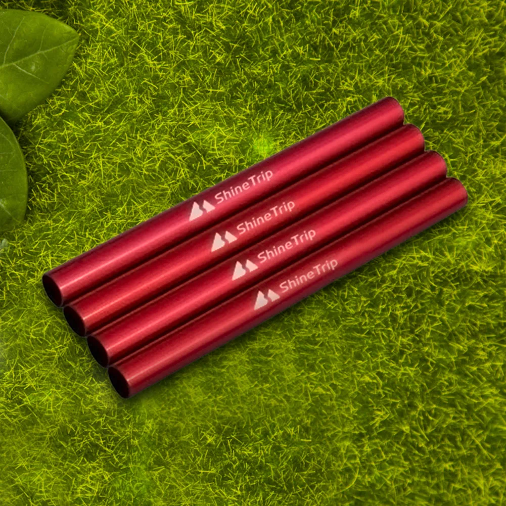 Description Picture 6 of item4pcs Durable Aluminium Alloy Tent Pole Repair Tube Single Rod Mending Pipe Emergency For Camping Hiking Awning Accessory Kit