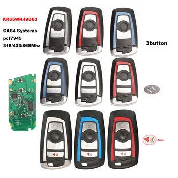 Jingyuqin CAS4 868/315/433mhz chiave intelligente a distanza per Auto per BMW 1 3 5 7 serie CAS4 sistema Auto Vehichle Alarm Keyless KR55WK49863