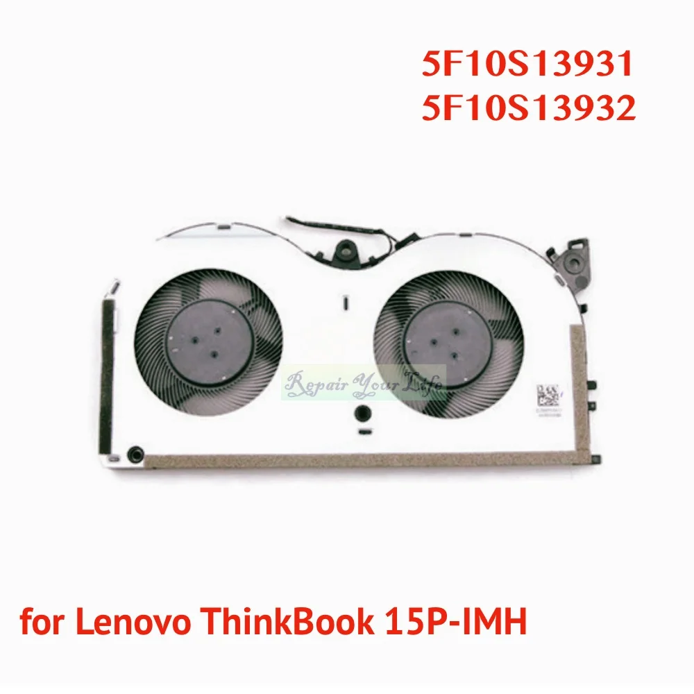 Ventiladores de Refrigeração da Cpu para Lenovo Thinkbook 15p-imh Portátil Ventilador Refrigerador Radiador 5f10s13932 Bapa1508hp001 Novo Original 5f10s13931