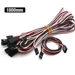 Premium RC Servo Extension Cord Set - 10pcs Diverse Lengths for RC Helicopters & Drones (1000MM)
